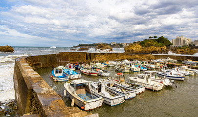 Wall Mural - Old port of Biarritz - France, Aquitaine