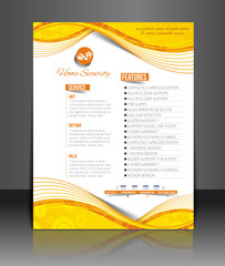 Wall Mural - real estate agent flyer & poster template