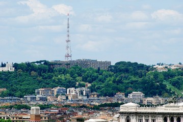 Rome aerial view from Vittorio Emanuele monument