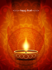 Artistic background design for Diwali