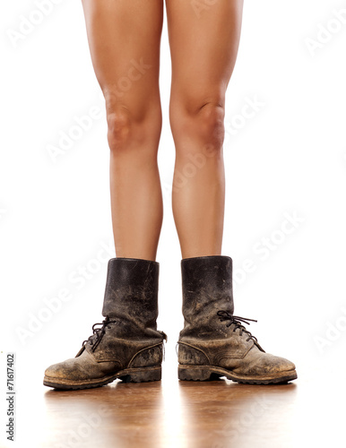 female military boots