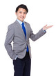 © leungchopan - Businessman with hand present