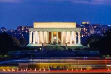 Lincoln Memorial At Night, Washington DC.