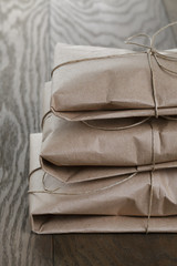 Wall Mural - vintage style parcels wrapped with rope