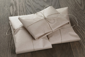 Wall Mural - vintage style parcels wrapped with rope