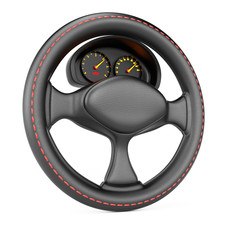 Steering wheel and dashboard