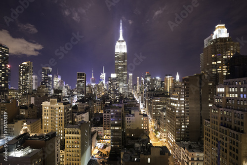 Naklejka samoprzylepna Noc nad Manhattanem