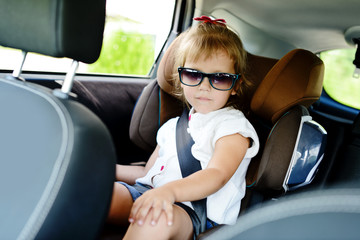 Wall Mural - girl in car