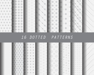 Wall Mural - 16 dot seamless patterns