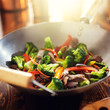 © Joshua Resnick - asian wok with beef and vegetable stir fry