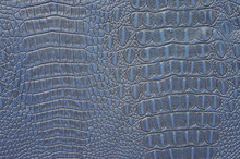 Blue Crocodile Leather Texture Background