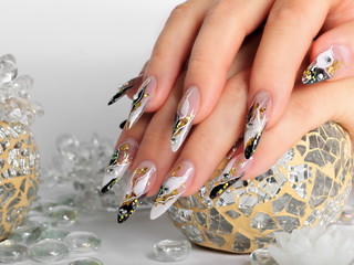 Studio nail art.