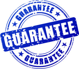 Wall Mural - guarantee blue stamp