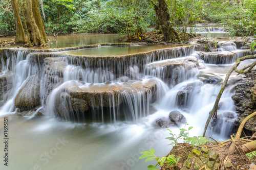 Tapeta ścienna Huay mae kamin wodospad w prowincji kanchanaburi, Tajlandia