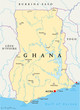 Ghana Political Map