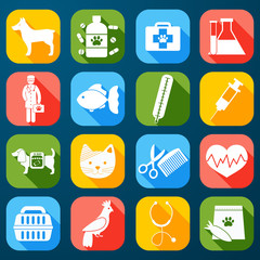 Sticker - Veterinary Icons Set