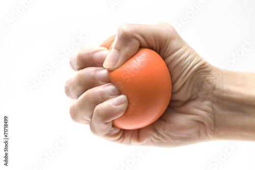 Cuadros en Lienzo Mano apretando una pelota anti-estrés