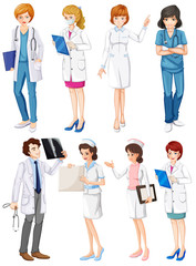 Wall Mural - Doctors and nurses