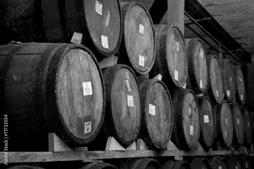 Naklejka dekoracyjna Wine barrels