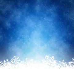 Wall Mural - blue christmas background