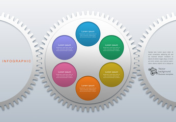 Infographic Vector Background #Gear