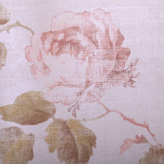 Wall Mural - Vintage victorian wallpaper with rose floral pattern close up