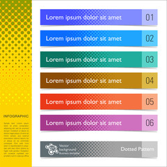 Canvas Print - Infographics Web Banner & Label Design