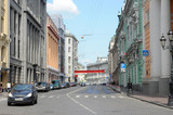 Fototapeta Uliczki - Moscow, Street Ilyinka