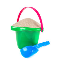 Beach Sand, Shovel And Bucket