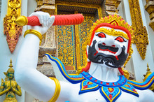 Chiang Mai, THAILAND JUNE 30, 2014 :Mythical Giant Guardian (yak