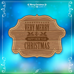 Wall Mural - Retro Christmas Frame