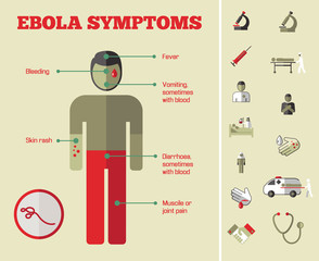 Canvas Print - Medical Infographic Template.