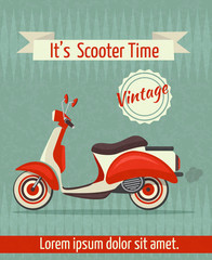 Poster - Scooter retro poster