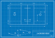 lacrosse field on blueprint