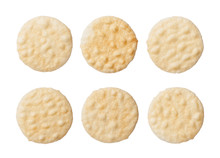 Rice Crackers Isolated On White Background