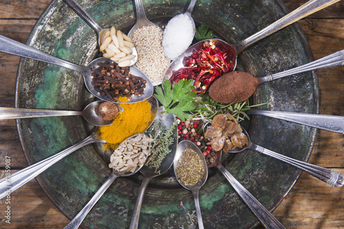 Naklejka na kafelki The spices in the kitchen