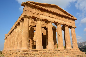 Italie, Sicile, Temple de la Concorde, Vallée des temples