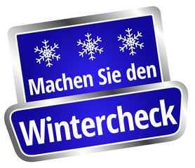 Sticker - Machen Sie den Wintercheck