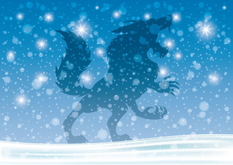 Wall Mural - Vector illustration. Werewolf.