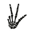 peace skeleton hand