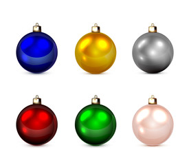 Wall Mural - Set of Christmas balls