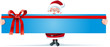 © guukaa - Santa mit Riesenschild mit Schleife