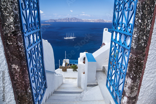 Foto  Île de Santorin Grèce Cyclades