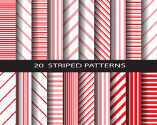 Red Stripes Pattern 