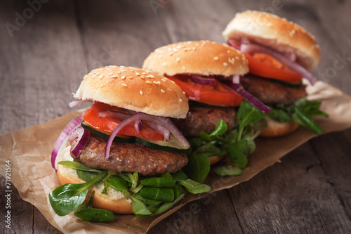 Naklejka samoprzylepna Mini hamburgery