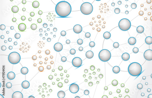 Naklejka na meble landscape atom diagram illustration