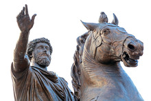 Marcus Aurelius At The Campidoglio In Rome, Italy