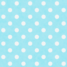 Teal And White Large Polka Dots Pattern Repeat Background