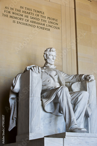 Foto Abraham Lincoln statue, Lincoln memorial in Washington