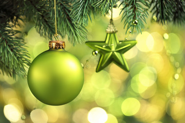 Wall Mural - christmas tree decoration
